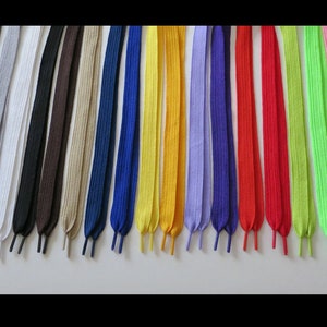 Cordones para zapatillas deportivas anchos y planos FAT: longitud de 52 pulgadas; cordones para zapatillas de 3/4 de pulgada de ancho