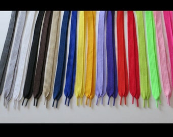 FAT Flat WIDE lacets de baskets athlétiques - 52 pouces de longueur; Cordons de lacet de 3/4 de pouce de large