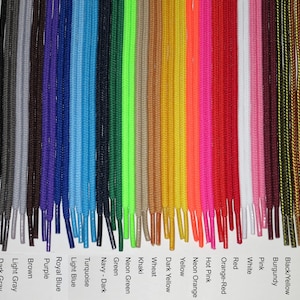 ROUND Athletic Sport Hiking Work Boot Sneaker Shoelaces - 27, 36, 45, 54 Inch Length shoe lace strings