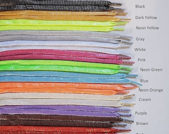 Glitter FLAT Sneaker Shoelaces - 27, 36, 45, 54 Inch Length; 5/16 of an inch wide shoe lace strings - Sparkle laces