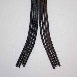 Dress Round Shoelaces - 27 or 30 Inch Length Shoe Lace Strings - Brown or Black