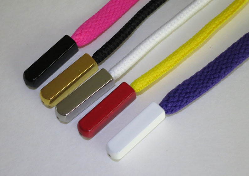 Shoelace Screw on Aglets Rectangle Metal Sneaker Shoe Lace Etsy
