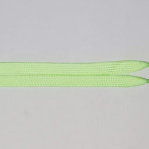 Glow in the Dark Luminous Flat Sneaker Shoelaces 5/16 inches wide 27, 36, 45 or 54 Inch Length shoe lace strings Yellow