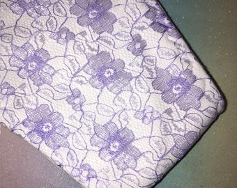 Lavander Lace on White  Gaff Thong Special Edition