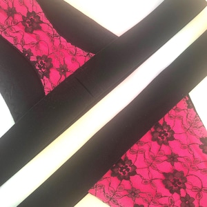 Hot Pink Lace Y Back Limited Edition Gaff