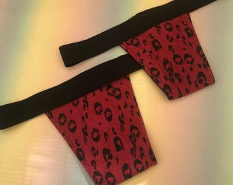 Leopard Mehndi Mix Thong Gaff