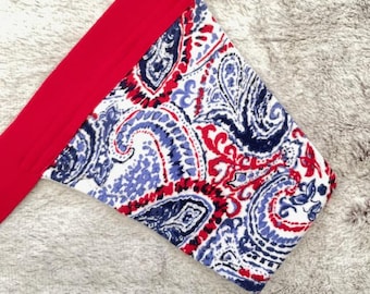 The Red & Navy Paisley Gaff Thong Limited Edition