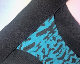 Teal Animal Print Y Back Gaff Special Edition 2 only