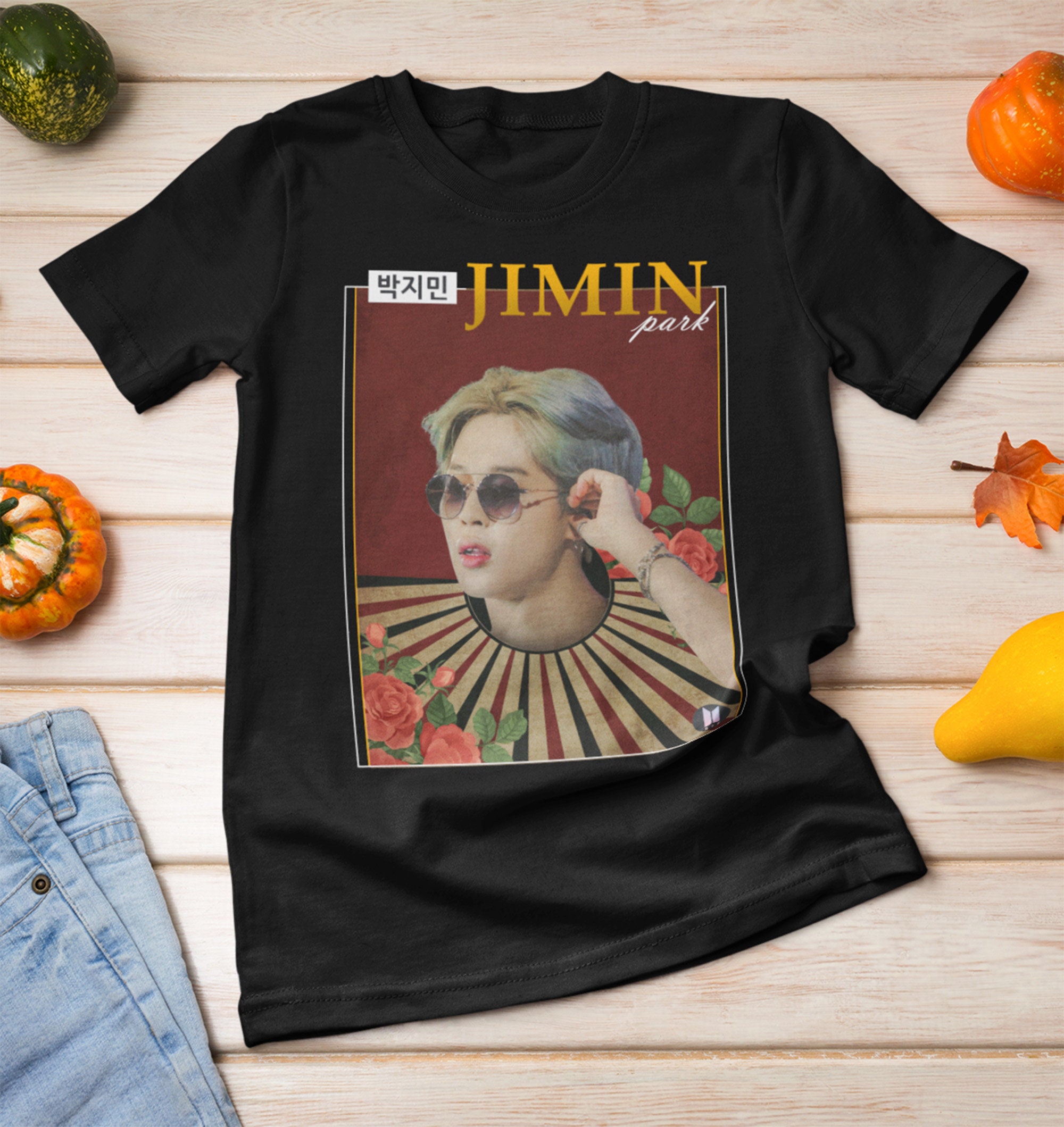 BTS VINTAGE JIMIN vintage Unisex Black only TShirt Etsy