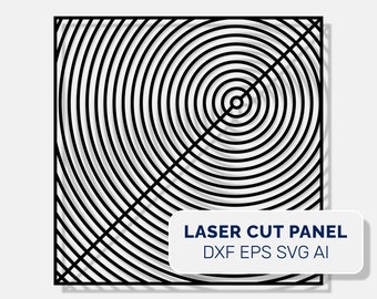 Geometric panel SVG, DXF, digital vector file for laser cut Decorative wall panel Room partition Vector for cnc  art Home decor Room divider