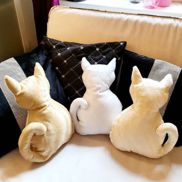 Coussin câlin pour les amoureux des chats, fait main, personnalisable