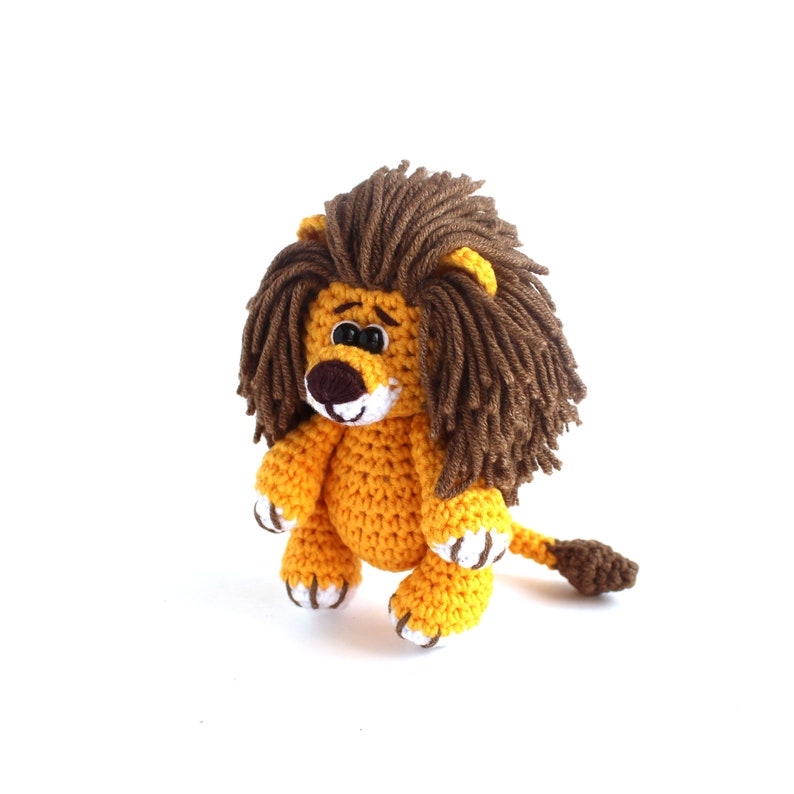 Tiny crochet animals LION Crochet pattern miniature Lion Amigurumi pattern tiny Lion Tiny crocheted lion Mini tiny little crochet pattern