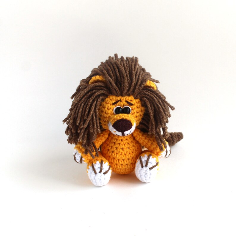 Tiny crochet animals LION Crochet pattern miniature Lion Amigurumi pattern tiny Lion Tiny crocheted lion Mini tiny little crochet pattern