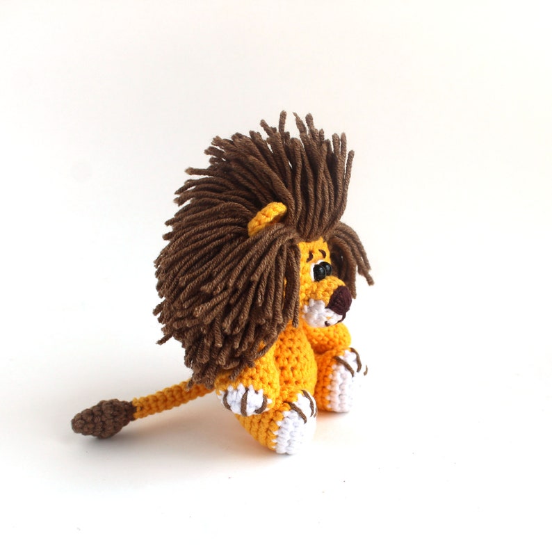 Tiny crochet animals LION Crochet pattern miniature Lion Amigurumi pattern tiny Lion Tiny crocheted lion Mini tiny little crochet pattern