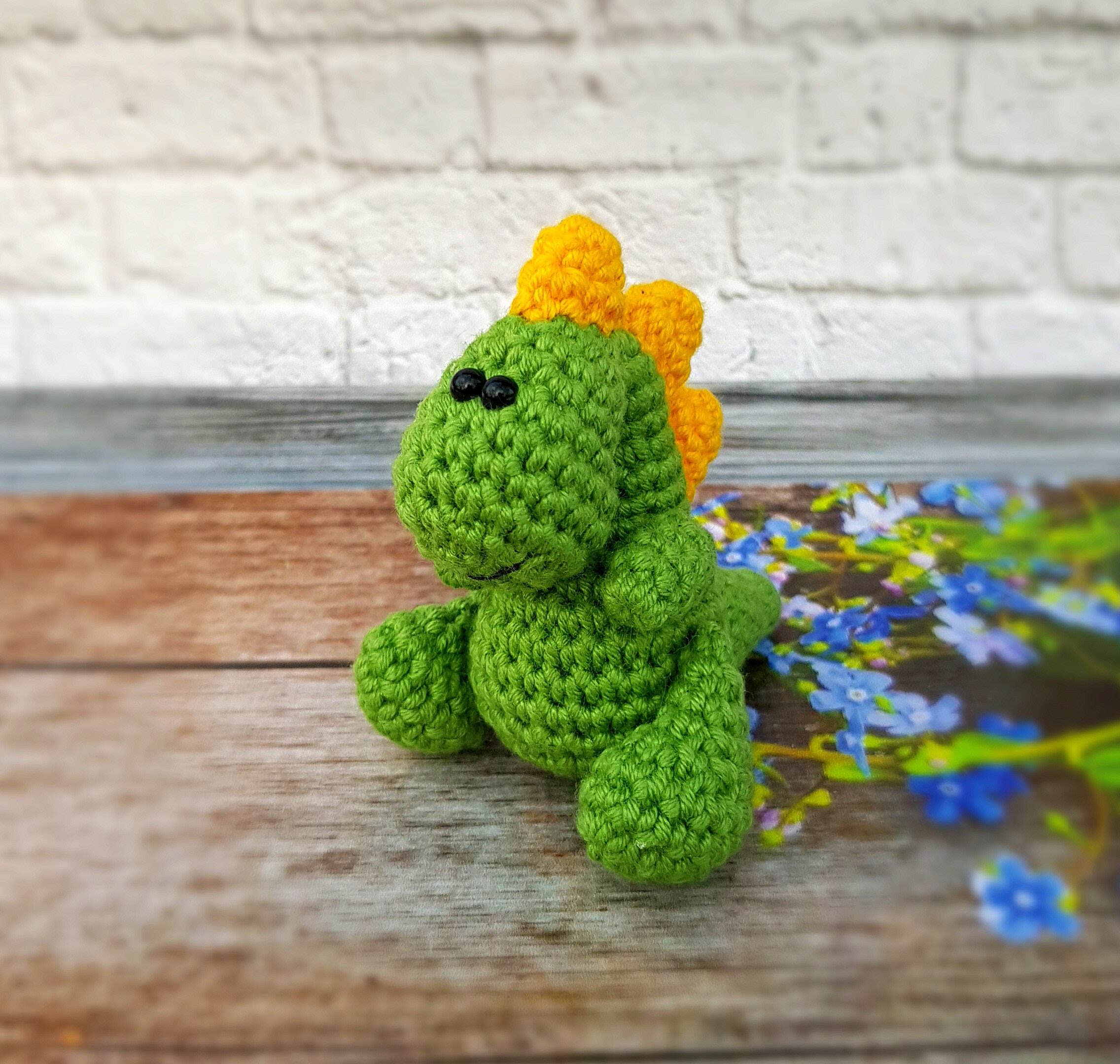 Crochet Pattern Miniature Dinosaur Amigurumi Pattern Tiny Etsy