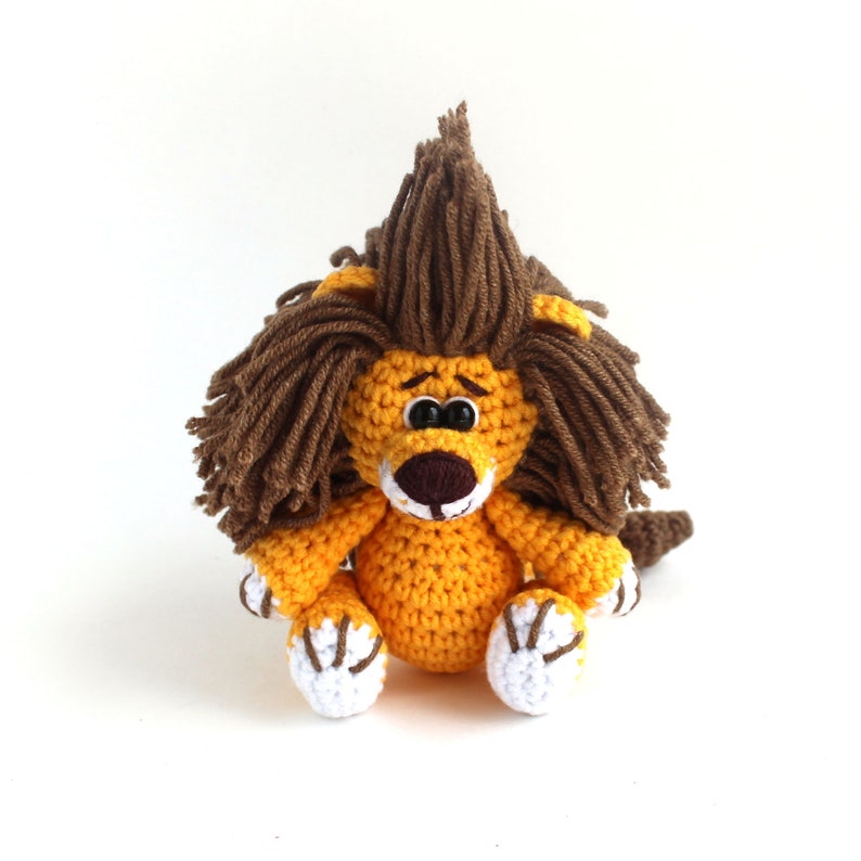 Tiny crochet animals LION Crochet pattern miniature Lion Amigurumi pattern tiny Lion Tiny crocheted lion Mini tiny little crochet pattern