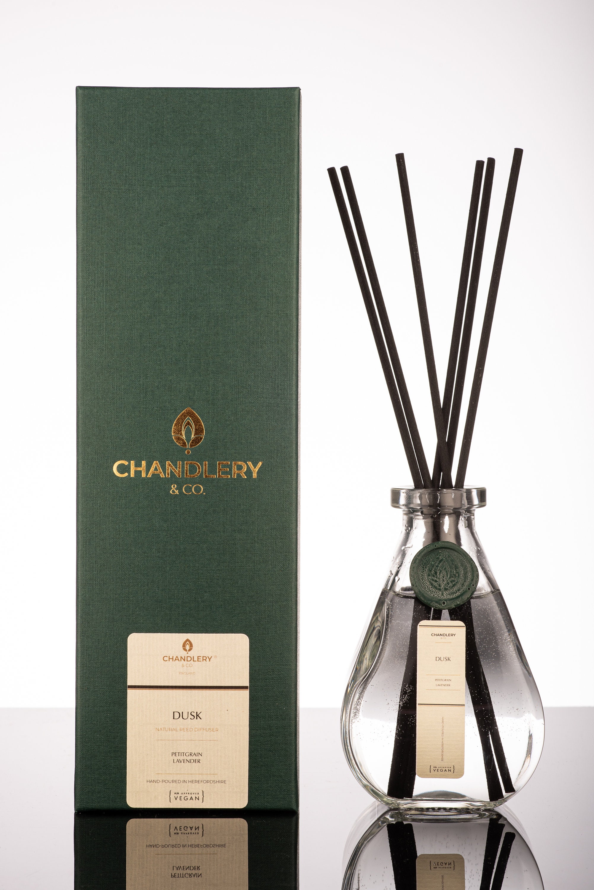 Dusk Natural Reed Diffuser Petitgrain Lavender Essential Oil Etsy