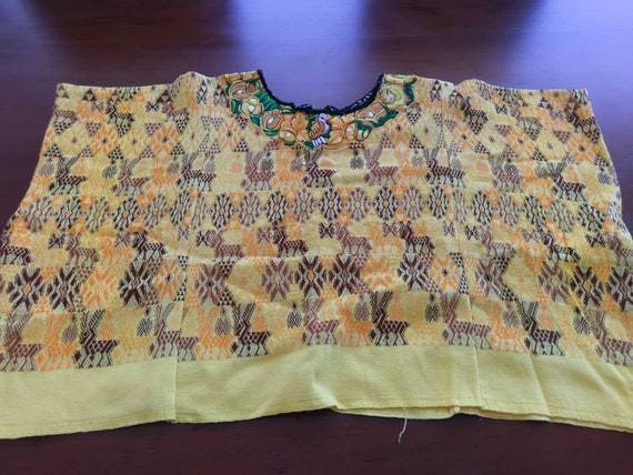 Newlymade by Mayan artisan ingrid Aracelly Vintage Guatemalan shrug using vintage Guatemalan huipil