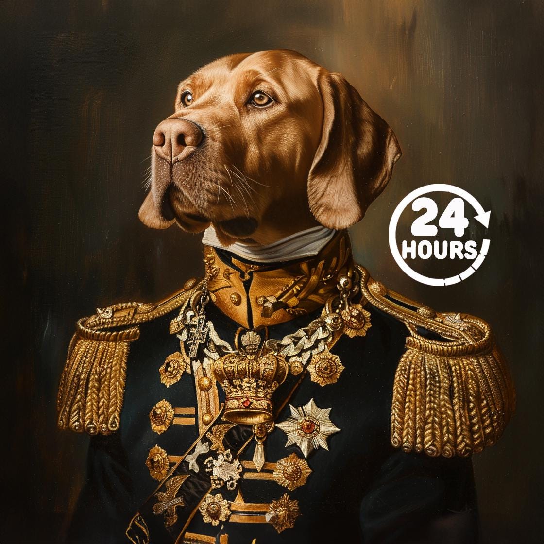 Vintage dog painting - Etsy 日本