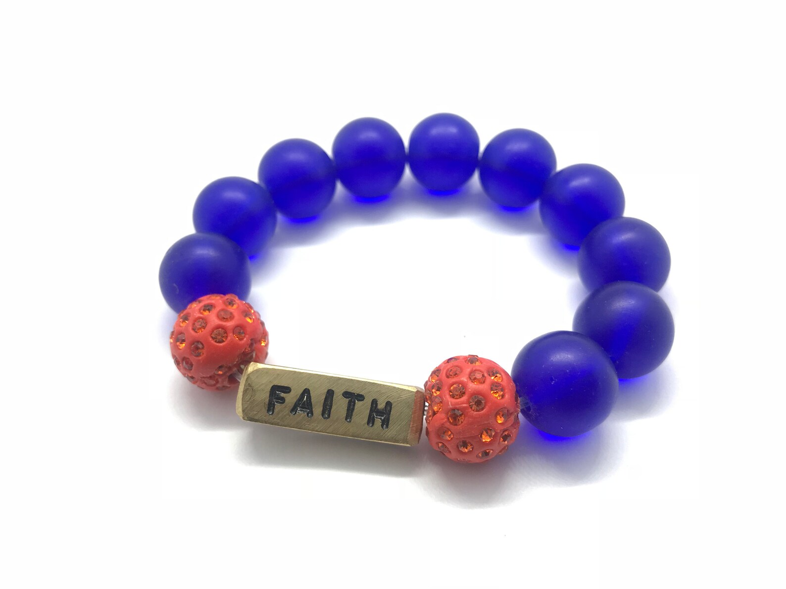 Inspirational Faith Bead Bracelet Motivational Bracelet Etsy UK