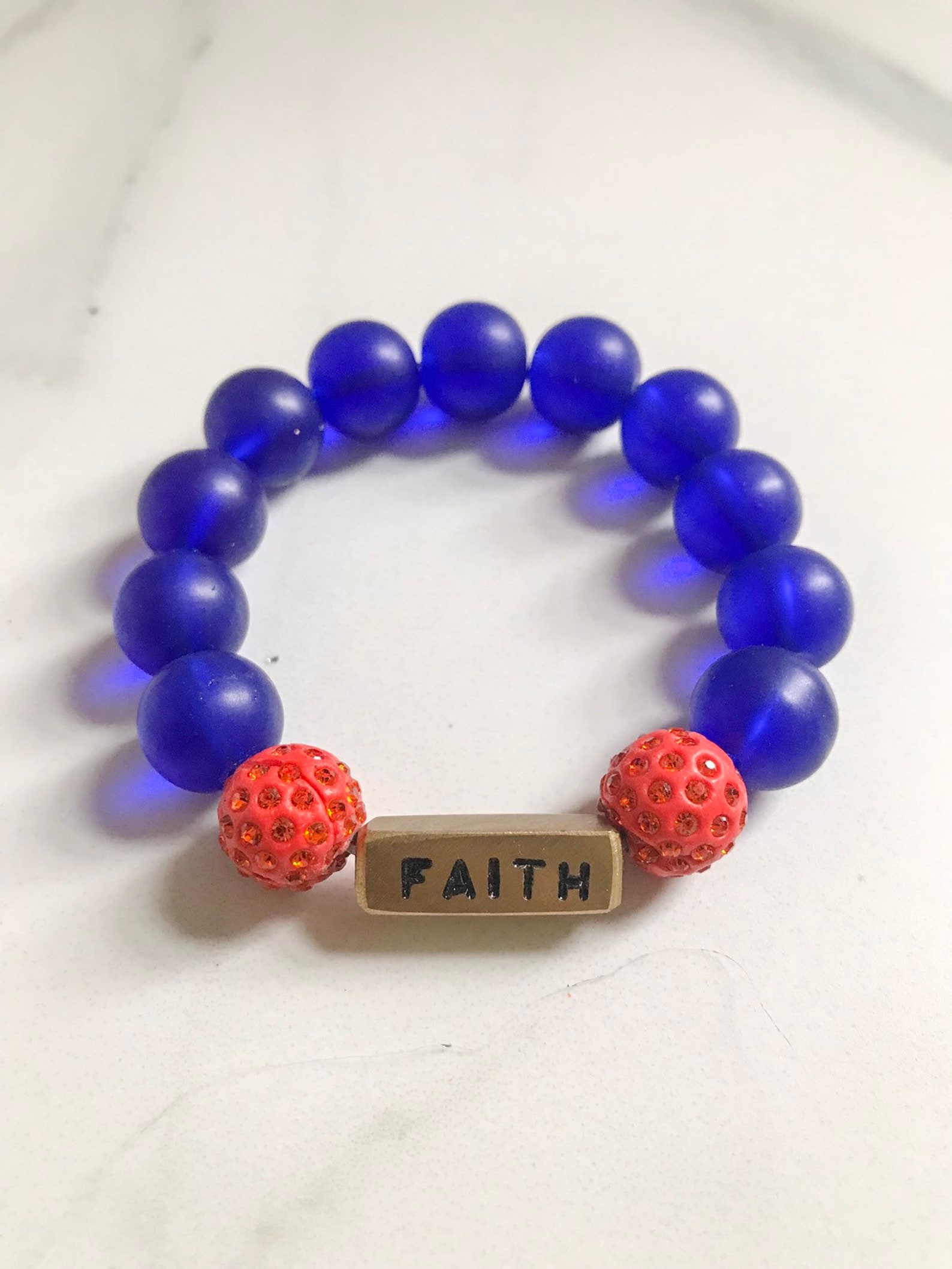 Inspirational Faith Bead Bracelet Motivational Bracelet Etsy UK