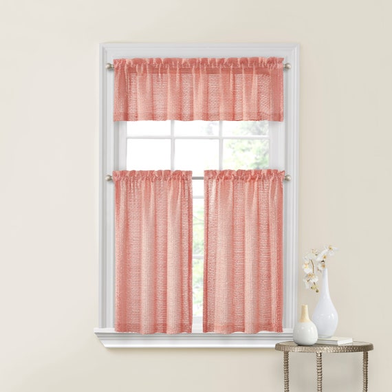 3pc Regal Home Collections Perry Textured Slub Curtain Set 1 Etsy