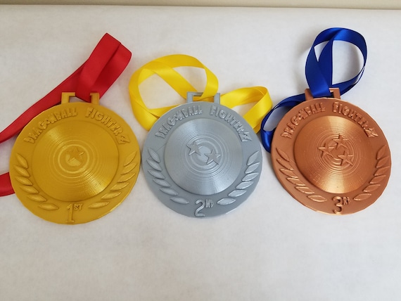 Set of 3 Dragon Ball Fighterz Tournament Placement Medals - Etsy