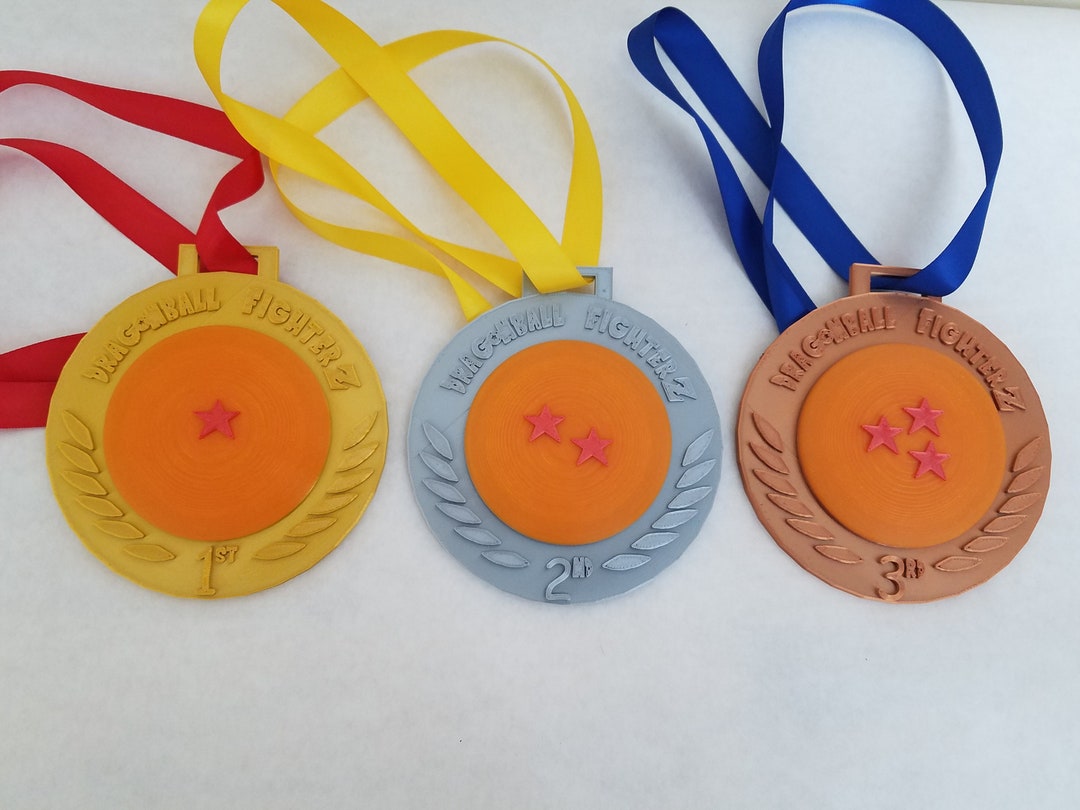 Set of 3 Dragon Ball Fighterz Tournament Placement Medals - Etsy