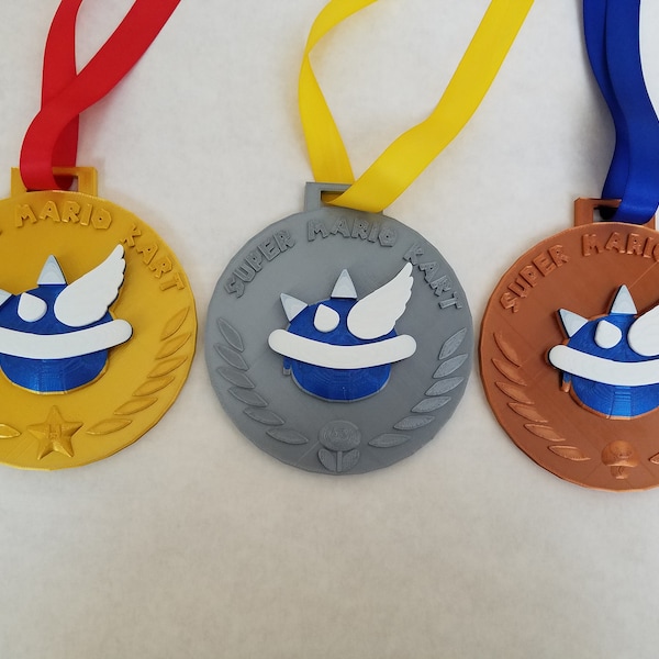 Set of 3 Super Mario Kart Tournament Placement Medals