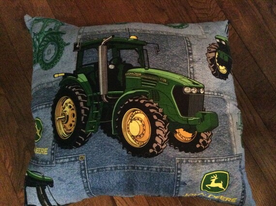 John Deere Tractor Pillow Etsy