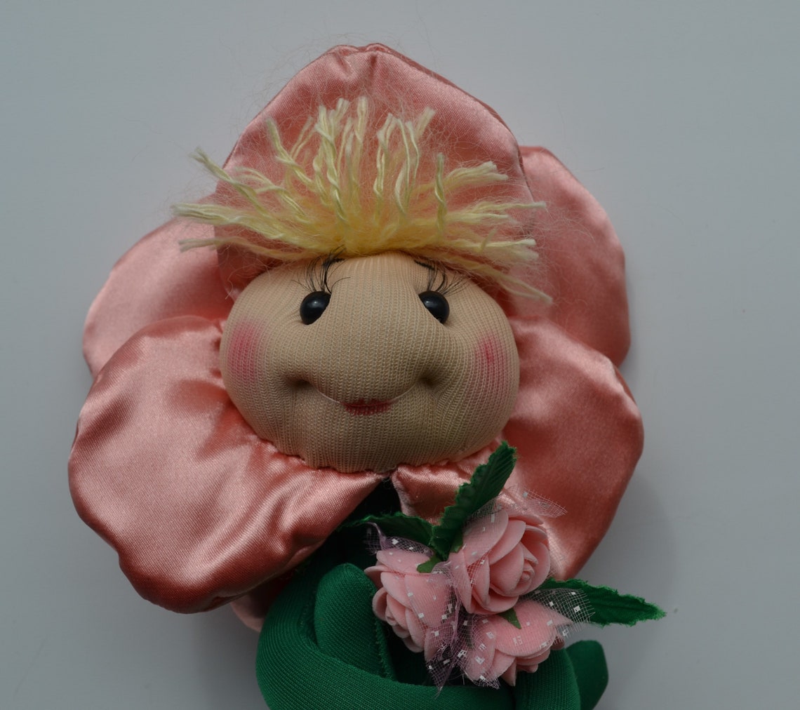 Doll Flower Game Doll Handmade Doll Flower Play Set Interior Etsy