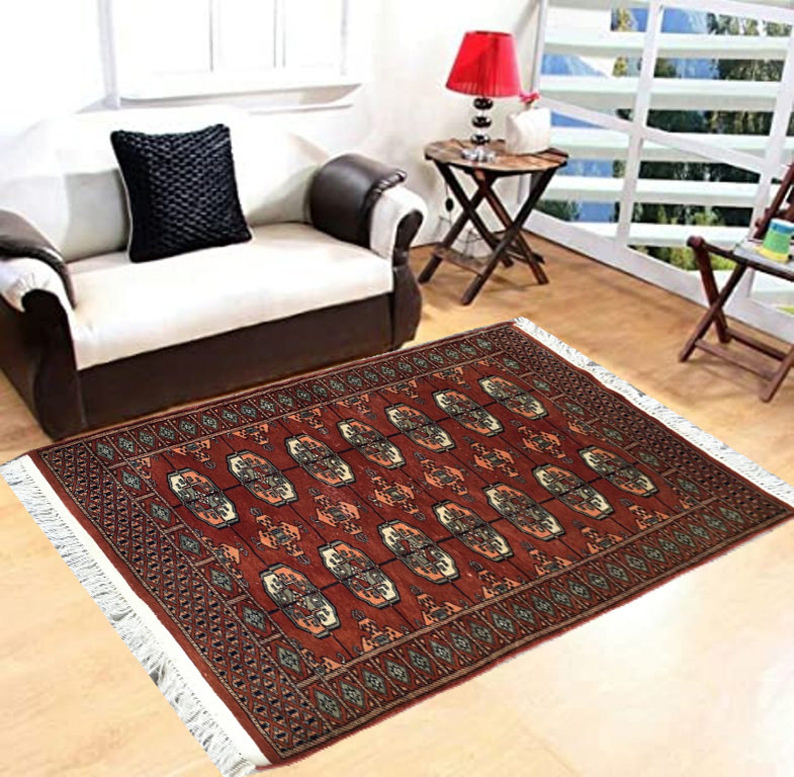 3x5 Vintage Afghan Rug Turkish Rug Boho Rug Hand Knotted Etsy