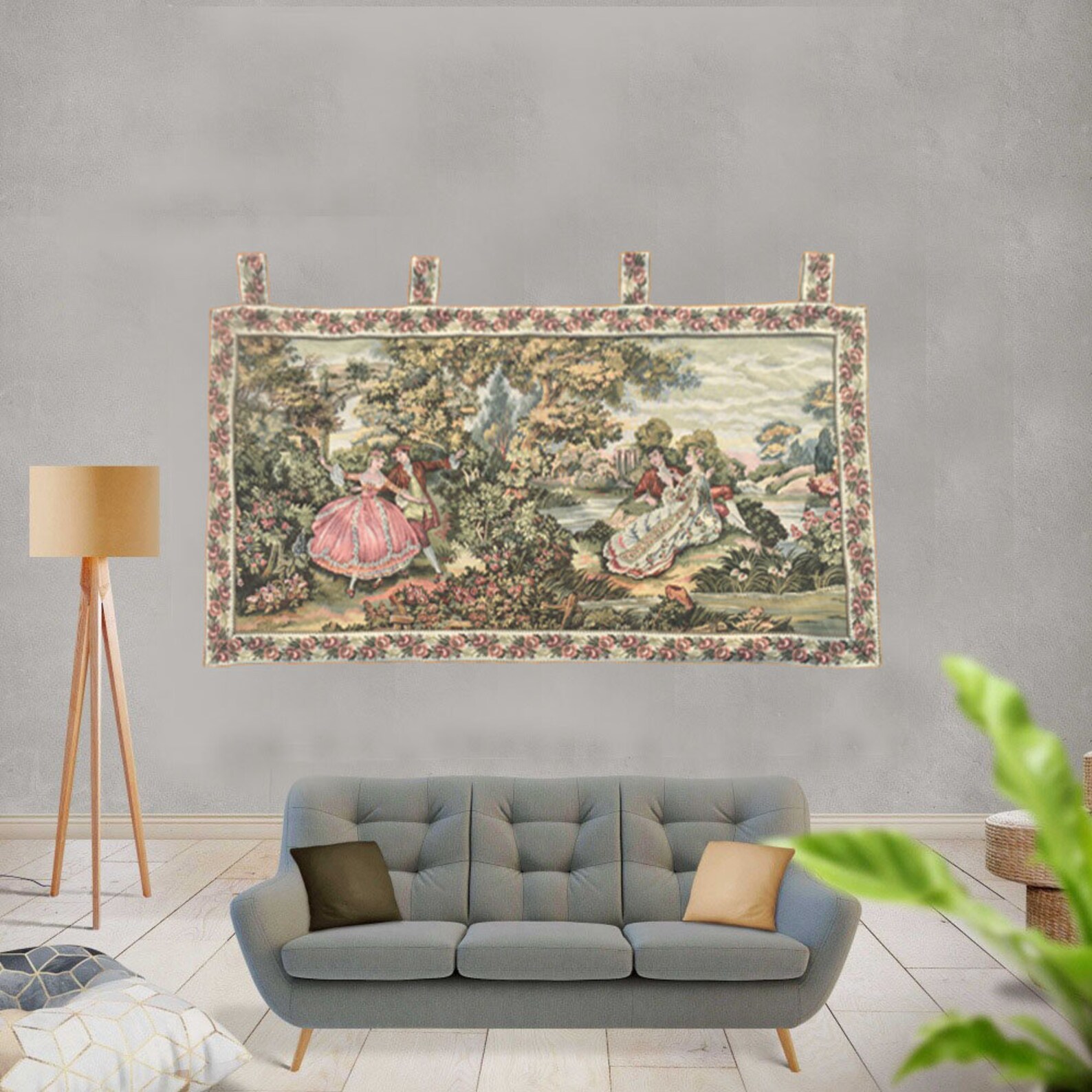 3x5 Cheap Price Vintage French Tapestry Medieval Tapestry Etsy