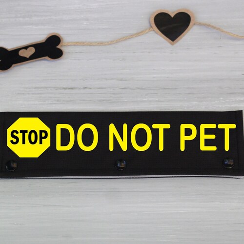 Dog Leash Wrap Leash Sleeve Do Not Pet Stop Do Not Pet Dog Etsy