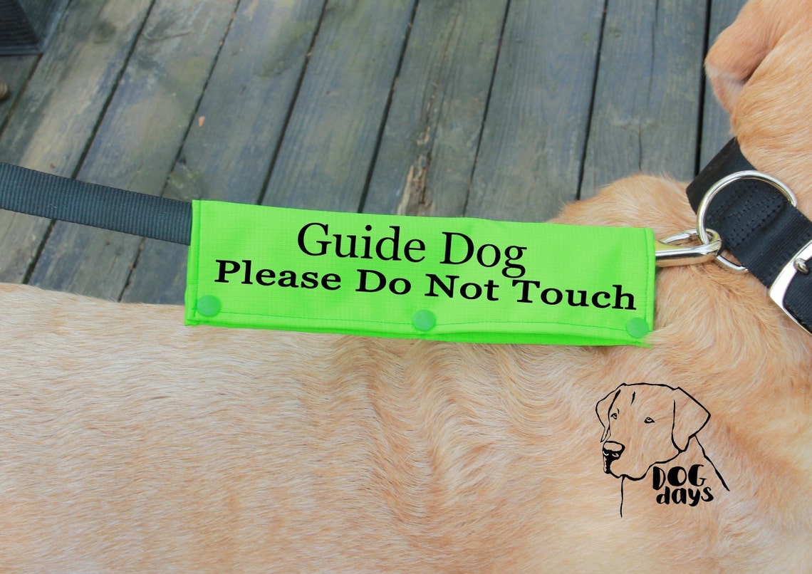 Guide Dog Please Do Not Touch Leash Sleeve Classic Size Etsy