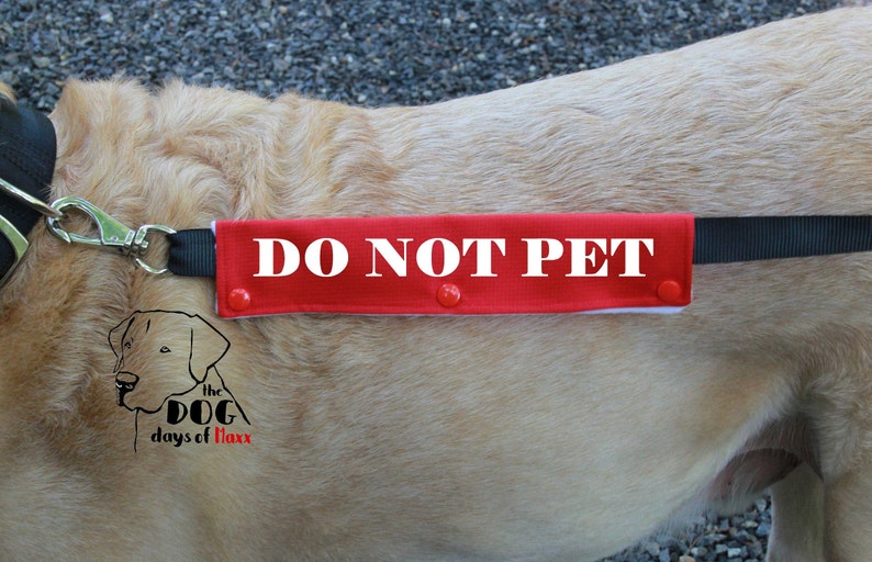 Dog Leash Sleeve DO NOT PET Leash Wrap 4 Size Options Do Etsy