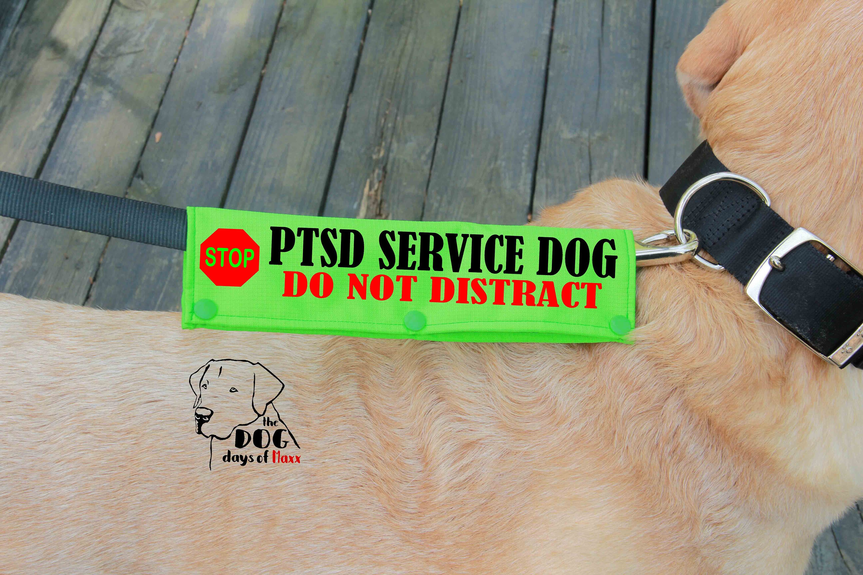 PTSD Leash Sleeve Military Service Dog leash wrap Classic Etsy