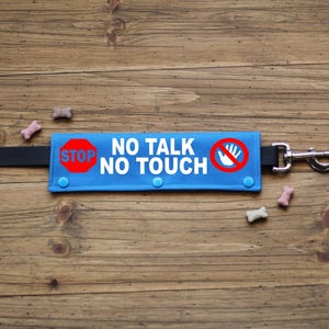 No Talk No Touch Leash Wraps for Dogs : CANVAS fabric