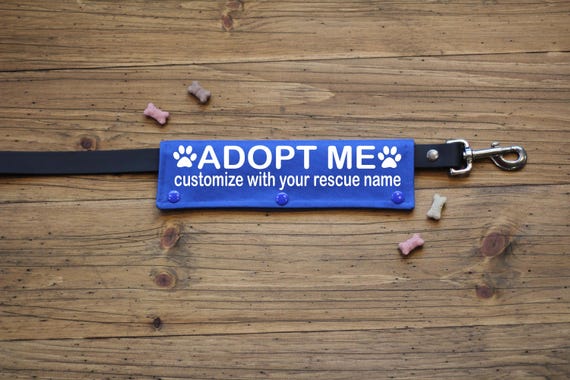 Personalized Adopt Me Leash Wrap for Rescues and Fosters Dogs Leash Accessories | CANVAS wraps