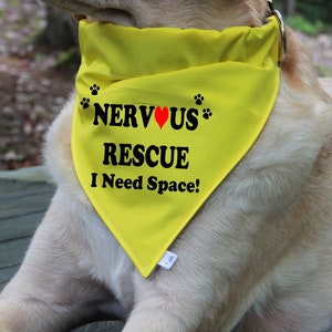 Nervous Rescue Over the Collar Bandana: Waterproof CANVAS fabric