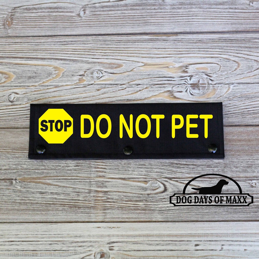Dog Leash Sleeve DO NOT PET Leash Wrap Stop Do Not Pet Etsy