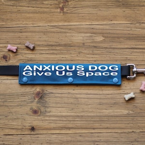 ANXOIUS DOG  Leash Wrap : CANVAS Fabric
