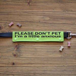PLEASE DON&#39;T PET Leash Wraps | Canvas wrap
