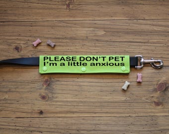 PLEASE DON&#39;T PET Leash Wraps | Canvas wrap
