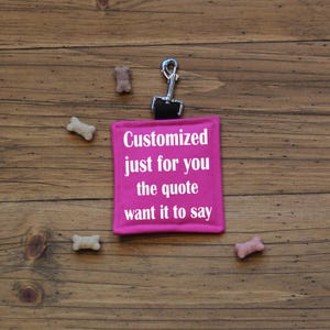 Personalized Medical Alert Hang Tag | CANVAS fabric