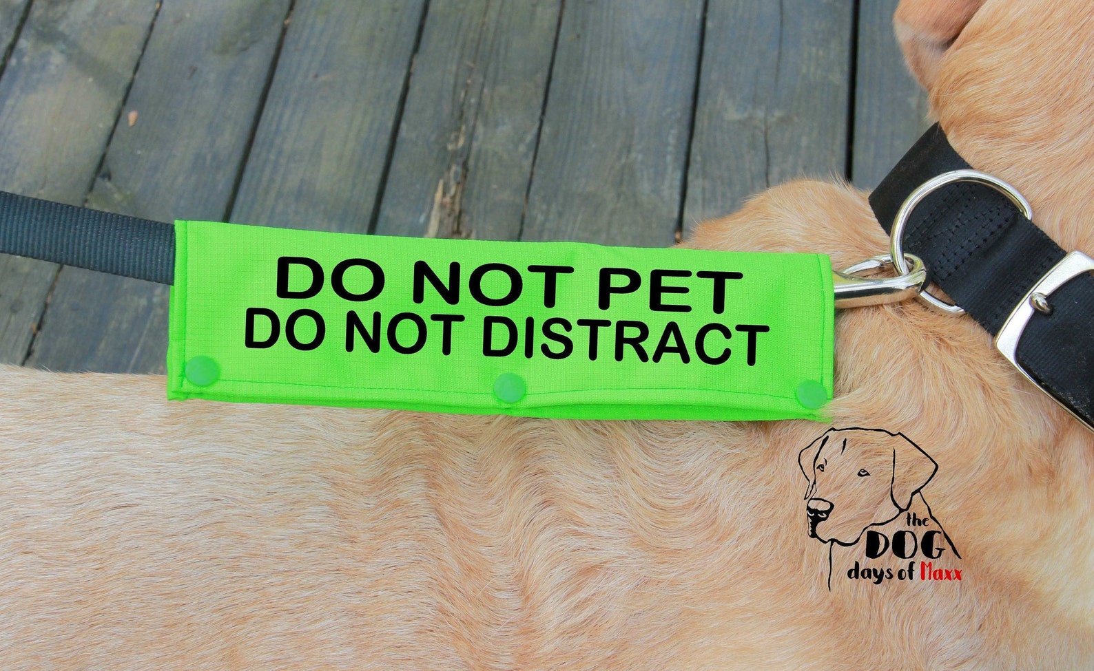 Dog Leash Wrap Leash sleeve Do not pet Do not Distract Etsy