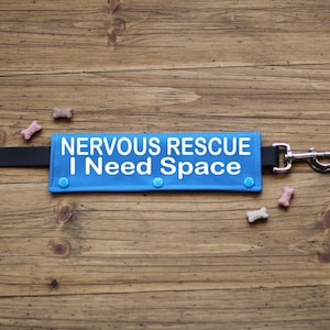 NERVOUS RESCUE Leash Wrap:  Waterproof CANVAS Fabric