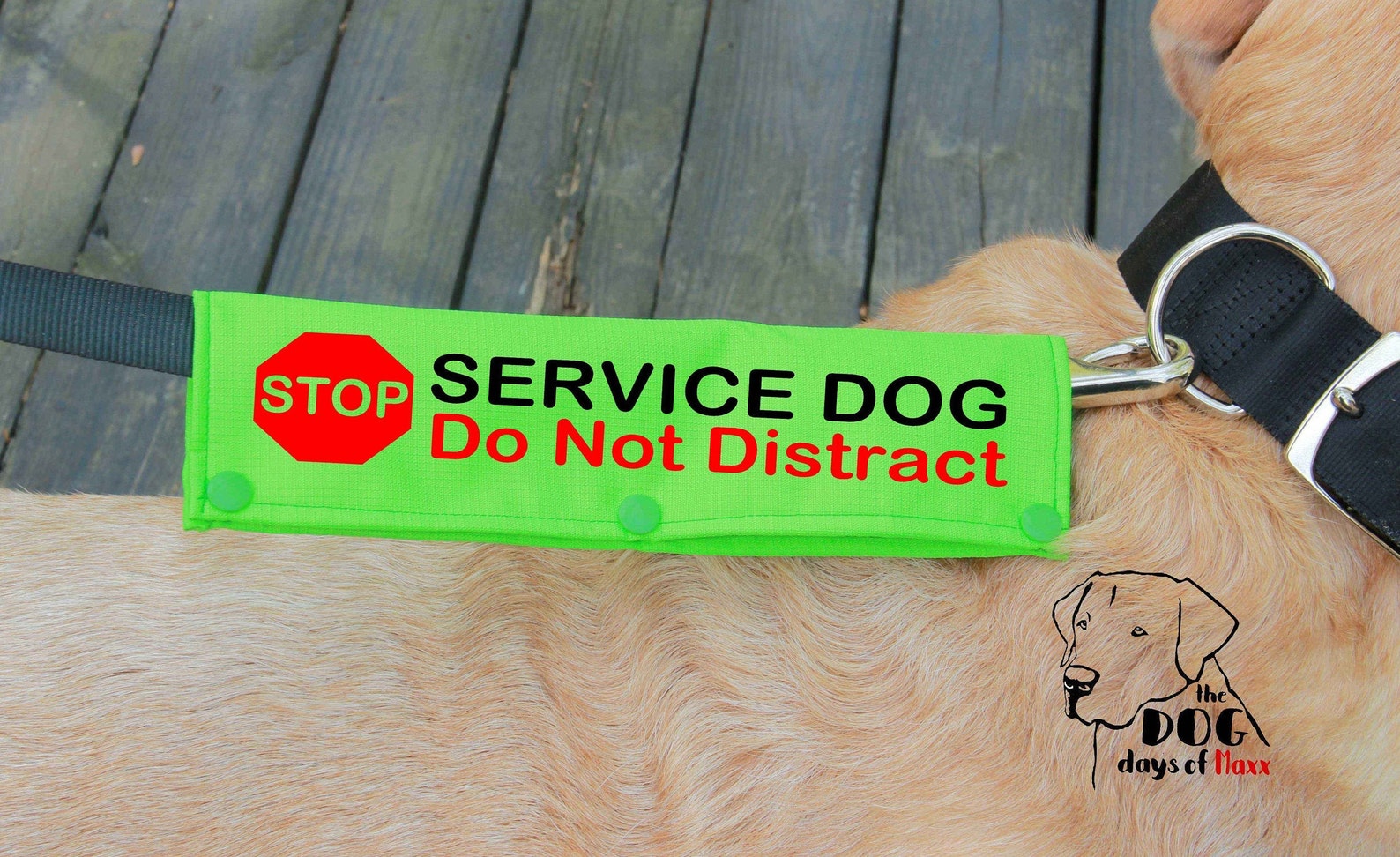 Service Dog Leash Wrap Leash Sleeve Service Dog Gear Multi Etsy