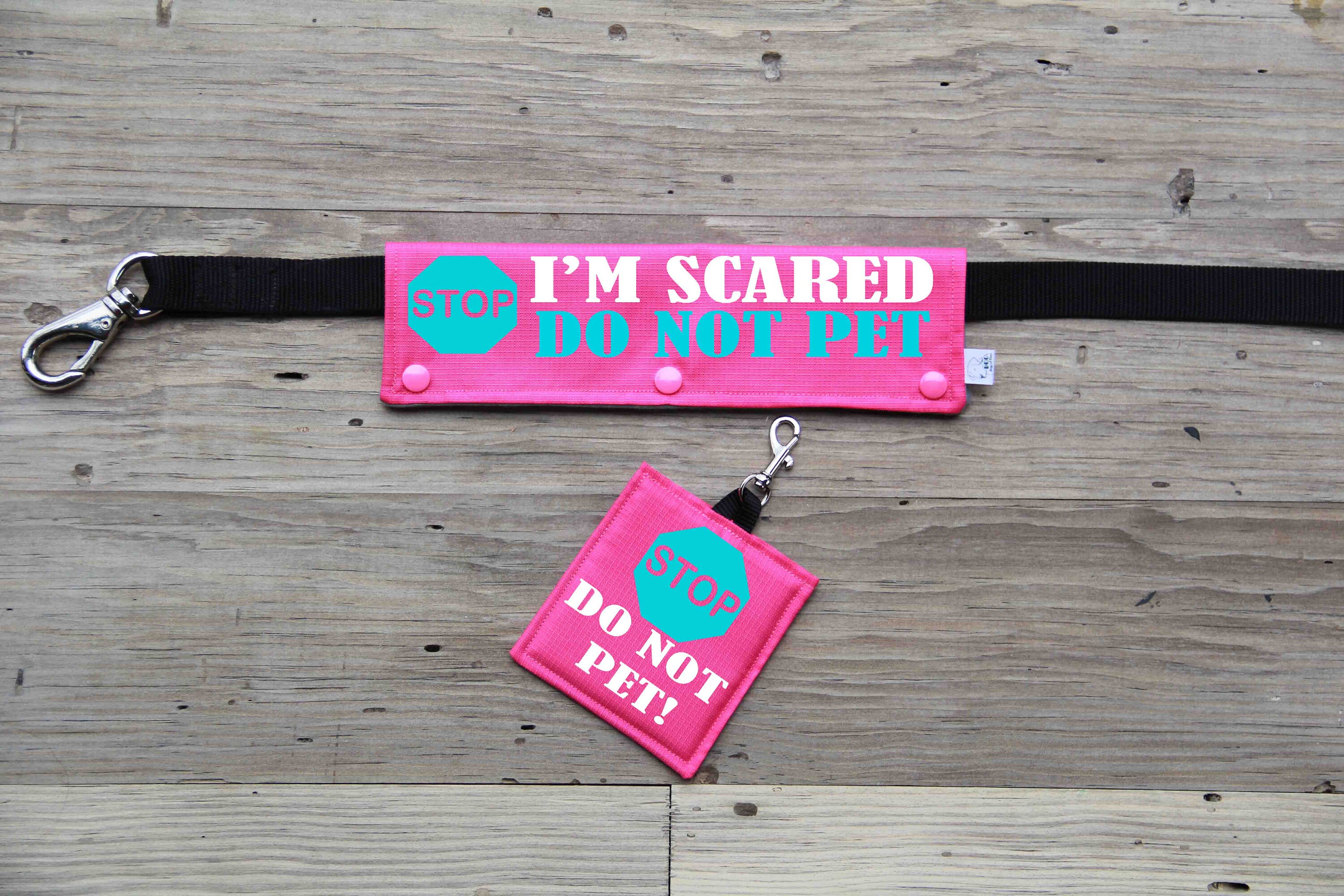 Dog Leash Wrap Leash Sleeve Do Not Pet Stop Do Not Pet Dog Etsy