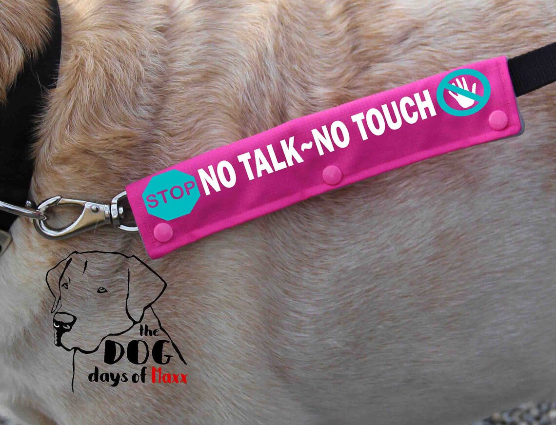 Dog Leash Sleeve Slim Size Leash wrap No Talk No Touch Fits Etsy